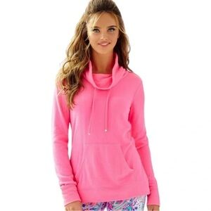 Lilly Pulitzer Drawstring Cowl Neck Sweatshirt